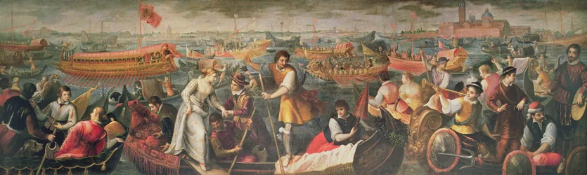 Die Landung von Catarino Cornaro in Venedig im Jahr 1489
